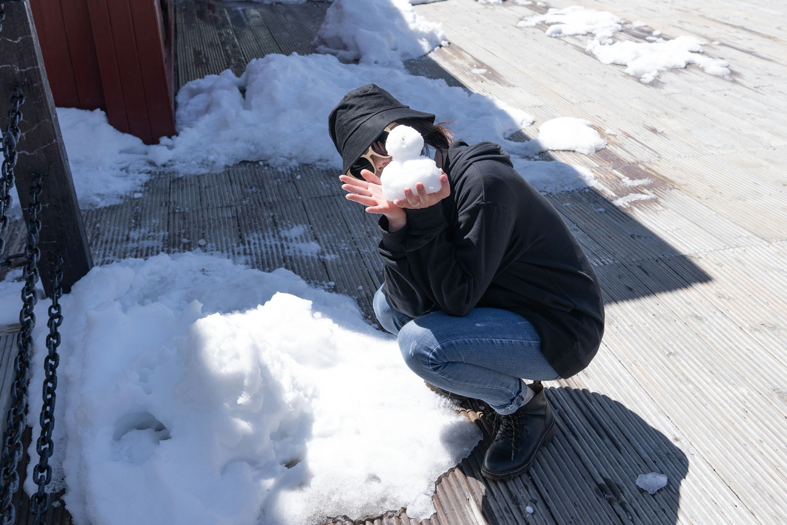 木格错堆雪人